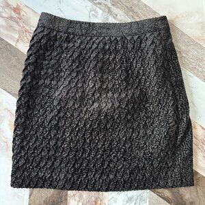 Reiss Nineteen Seventy One Black Textured Skirt – Size 6 – Like New